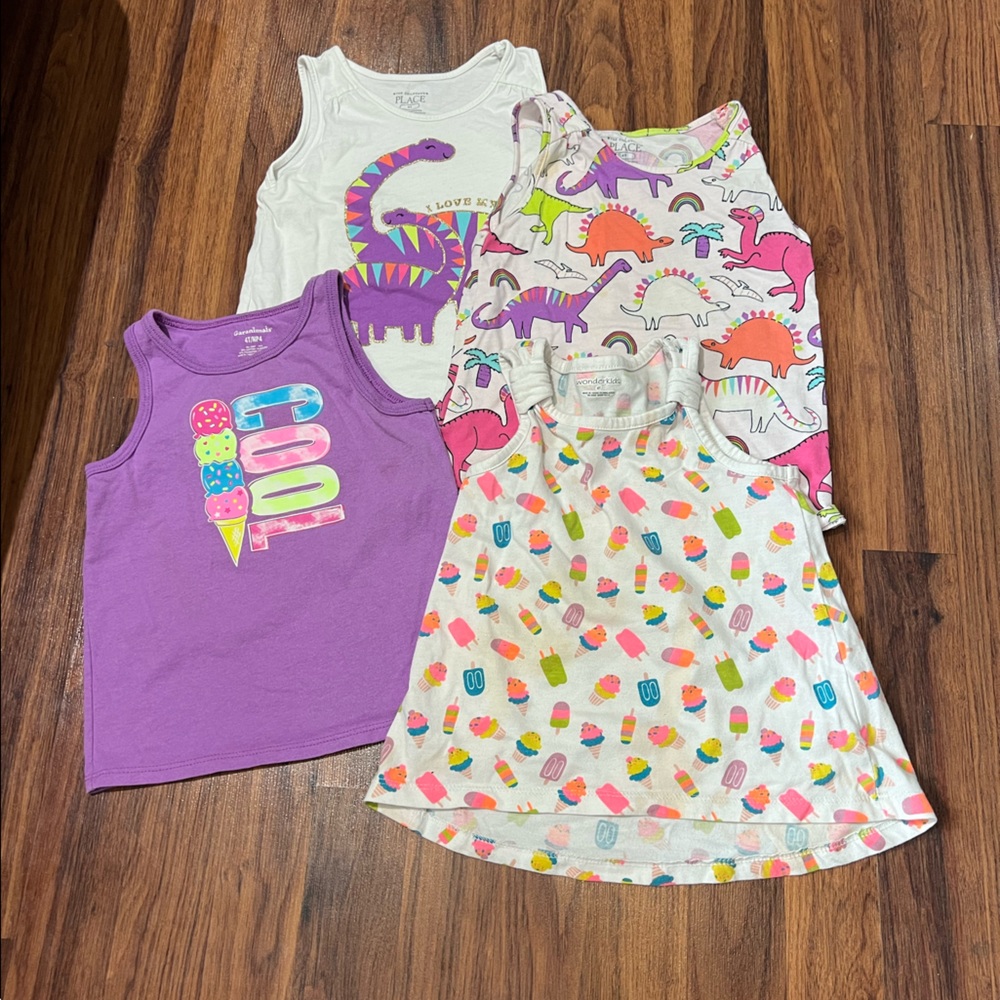 LOT of 4 Tank Tops, 4T